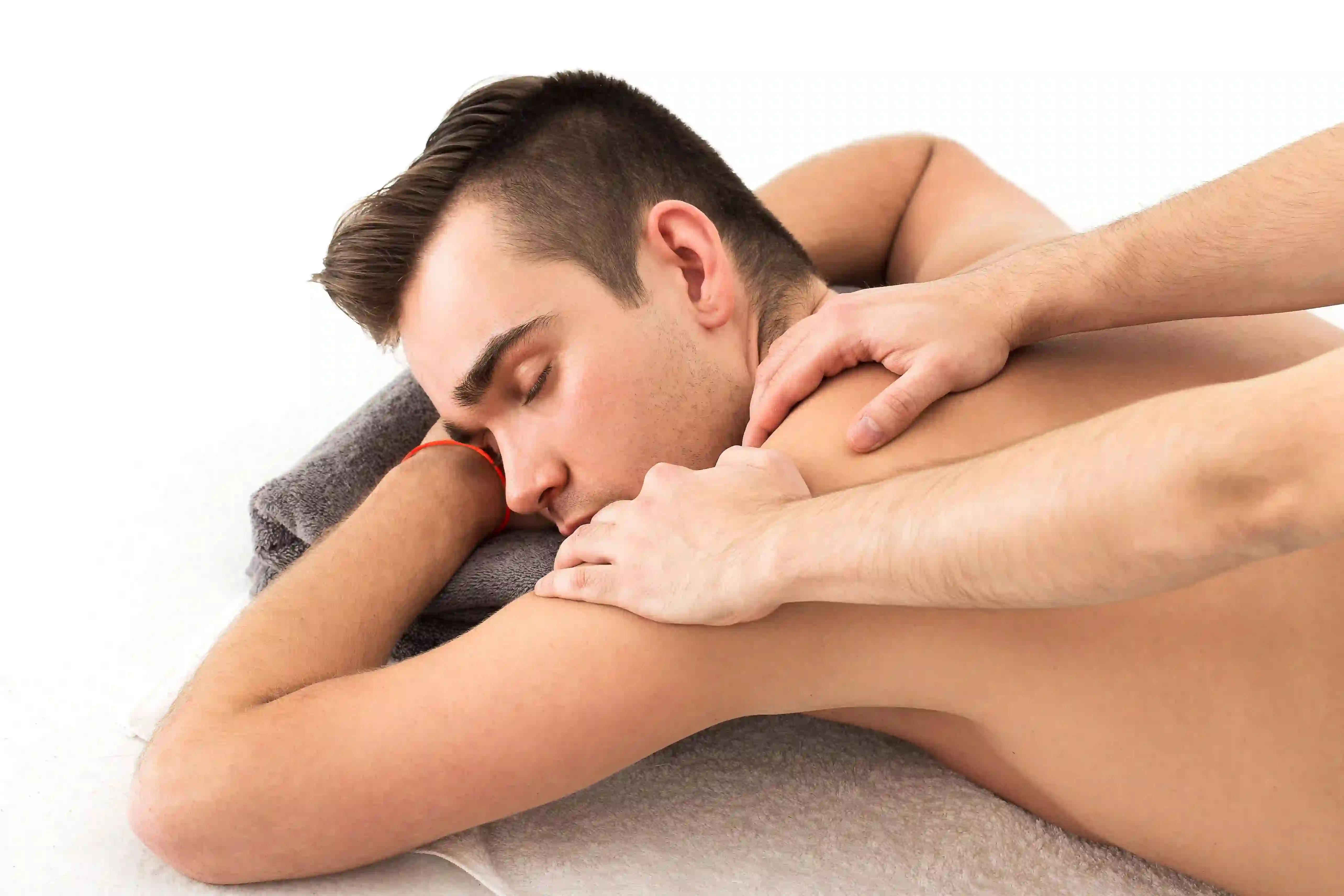 man recieving a massage