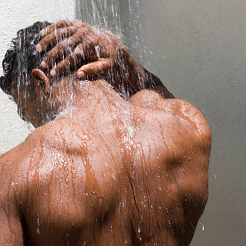 Shower in massage center in ajman